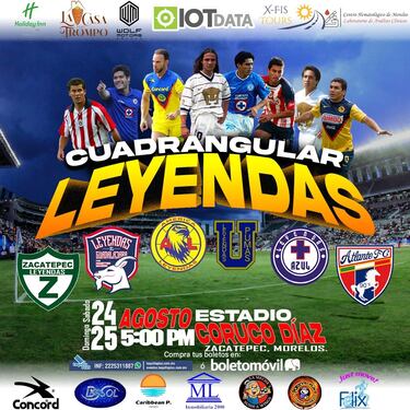 Cuadrangular de Leyendas del fútbol mexicano 2024: ¿Cuándo, dónde y a qué hora será el torneo?