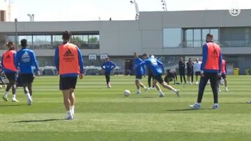 Buenas noticias para Ancelotti: Alaba, Casemiro y Mendy trabajan con el grupo