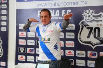 En su presentación, con el Puebla en el 2014