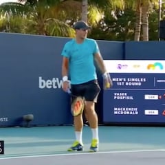 Pierde los nervios en medio del partido contra el presidente de la ATP: "¡Imbécil de mierda!"