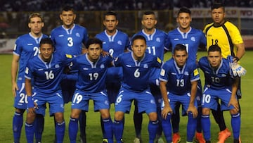 Alineación de El Salvador en el partido ante México la semana pasada