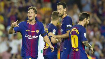 20-08-17 Barcelona Camp Nou
Partido liga Santander jornada 1
FC Barcelona vs Real Betis
celebraci—n del 2-0 autor Sergi Roberto (FC Barcelona)
Foto Fernando Zueras