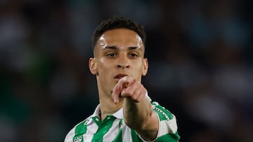 Antony durante el partido de vuelta de dieciseisavos de Conference League contra el Gent.