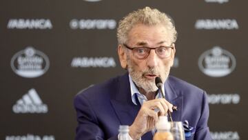 Carlos Mouriño, durante la rueda de prensa ofrecida en A Sede.