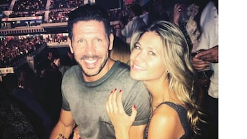 Simeone y Carla Pereyra.