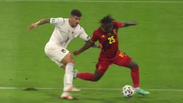 La polémica del Bélgica-Italia: penalti inexistente sobre Doku