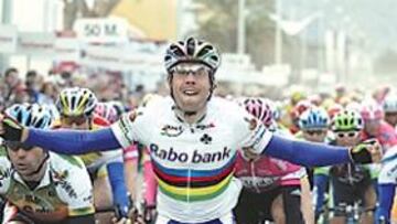 <b>CANDIDATO. </b>A Óscar Freire se le da muy bien la Tirreno-Adtriático.