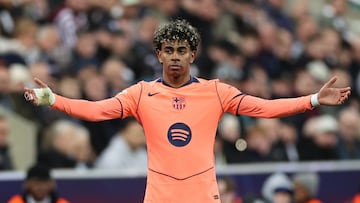 lamine Yamal, autor del gol que rescata un empate para el Barça.