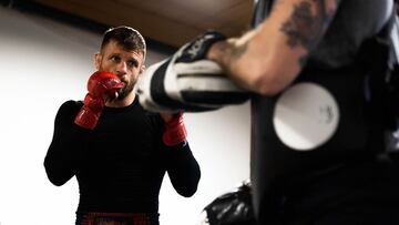 Calvin Kattar durante un entrenamiento.