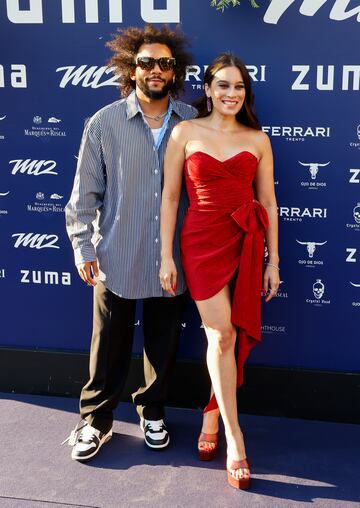 Marcelo junto a su mujer Clarice Alves.