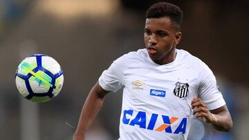 El delantero brasileño del Santos fichado por el Real Madrid, Rodrygo Goes.