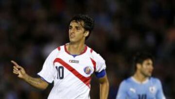 Bryan Ruiz, durante un partido con Costa Rica.