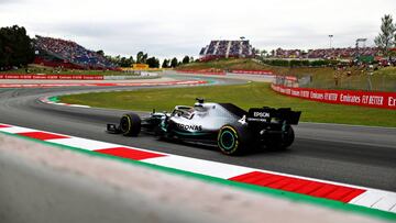 Lewis Hamilton (Meredes W10, Barcelona. F1 2019).