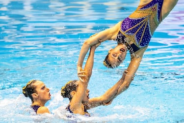 La sincro se posiciona para otra medalla en equipo libre