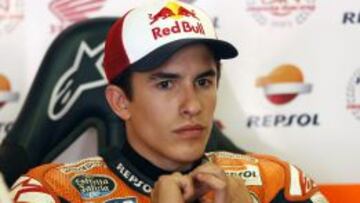 Márquez, en su box.