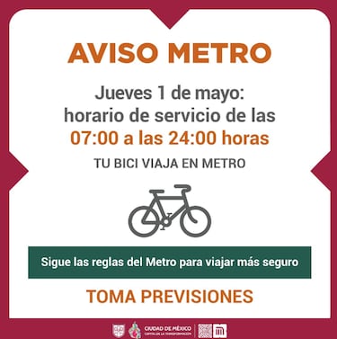 Horarios del Metro y Metrobús en CDMX para este 1 de mayo del 2025 | Día del Trabajo