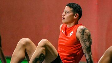 James Rodríguez reaparece en entrenamiento de Al Rayyan