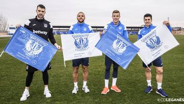 El Leganés hará un despliegue de 12.000 banderas para el derbi