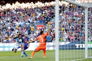 Messi scored Barcelona's fourth early in the second-half