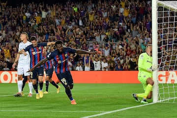 1-0. Franck Kessie celebra el primer gol.