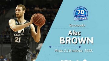 Alec Brown, una temporada más con Movistar Estudiantes