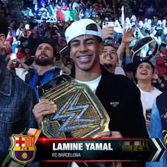 La WWE hace historia en Barcelona con Lamine como estrella invitada