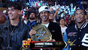 La WWE hace historia en Barcelona con Lamine como estrella invitada