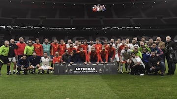 PARTIDO AMISTOSO EN EL WANDA METROPOLITANO ENTRE LA SELECCION DE ESPAÃA Y GOLD STANDARD EN BENEFICIO DE FUNDELA.
