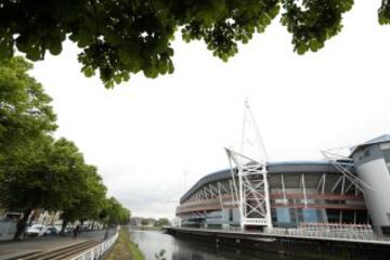 El Principality Stadium se prepara para acoger el próximo 3 de junio la final de la Champions League entre Real Madrid y Juventus.