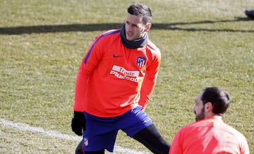 Kalinic durante el entrenamiento.