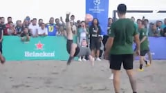 Del Piero's comedy reaction after overhead kick tickles fans