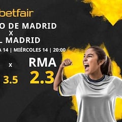 Atlético de Madrid Femenino vs. Real Madrid Femenino: horario, TV, estadísticas, clasificación y pronósticos