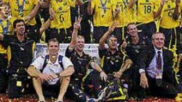 <b>CAMPEÓN.</b>Brasil celebra su título.