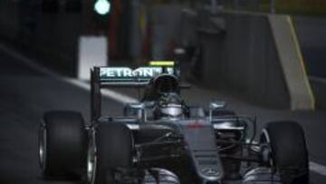 Nico Rosberg con el Mercedes en China.