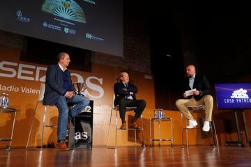 Javier Subirats y Manolo Llorente, con Fran Guaita.