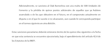 Barnechea recibe la sanción más grande de la historia del fútbol chileno y queda al borde del descenso