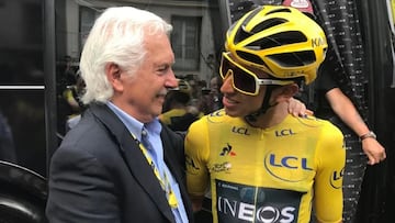 Gianni Savio, con Egan Bernal.