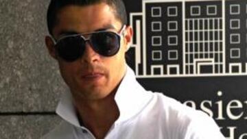 <b>FASHION. </b>Cristiano, ayer en el Hotel Mirasierra para un acto.