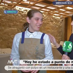 Una camarera salva a una reportera de La Sexta de morir atragantada