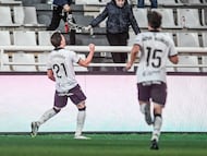 Partido entre el Burgos CF y el Eibar celebrado en el Estadio ‘El Plantío’.
Gol de Iñigo Córdoba del Burgos
10-01-2026 - RICARDO ORDÓÑEZ
