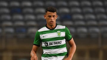 FARO, PORTUGAL - JULY 19: Matheus Nunes of Sporting in action during the Pre-Season Friendly match between Sporting CP and AS Roma at Estadio Algarve on July 19, 2022 in Faro, Portugal. (Photo by Zed Jameson/MB Media/Getty Images)