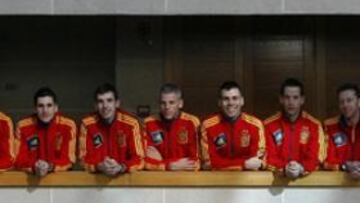 <b>LA ROJA DE FÚTBOL SALA, LISTA PARA EL DEBUT. </b>Luis Amado, Cristian, Rafa Usín, Torras, Ortiz, Borja, Miguelín, Sergio Lozano, Lin, Alemao, Juanjo, Aicardo, Álvaro y Kike.