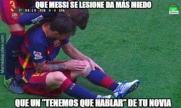 Los 'memes' de la lesión de Messi