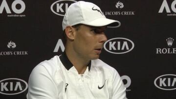 Nadal, feliz por su partido