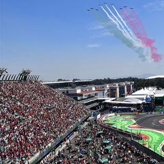 El festejo de Sergio Pérez en el Gran Premio de México