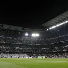 Un Bernabéu sin los tradicionales videomarcadores por las obras