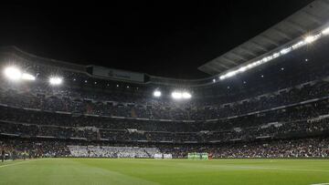 Un Bernabéu sin los tradicionales videomarcadores por las obras