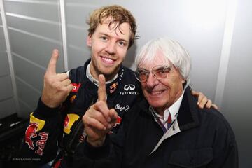 Ecclestone con Vettel.