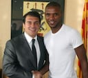 Laporta invita a Abidal y Luque