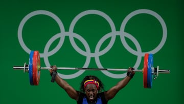 Las diez medallas de Colombia en halterofilia en la historia de los Juegos Olímpicos.